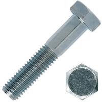 Болт шестигранный М6х25 мм DIN 931 класс 5.8 оцинкованная сталь